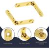 2Pcs 90 Degree Hinges 3cm, Mini Zinc Alloy Cabinet Hardware for Jewelry Box, Wooden Gift Box, DIY Crafts