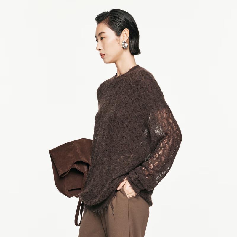 JNBY Women's Fall 2024 Loose Round Neck Knit Sweater