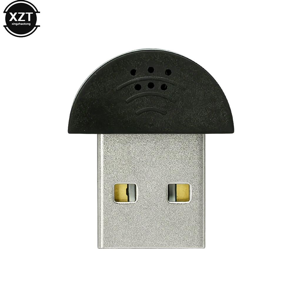 Portable Super Mini USB 2.0 Microphone Studio Speech MIC Audio Adapter For MSN Skype PC Notebook Lectures Teaching