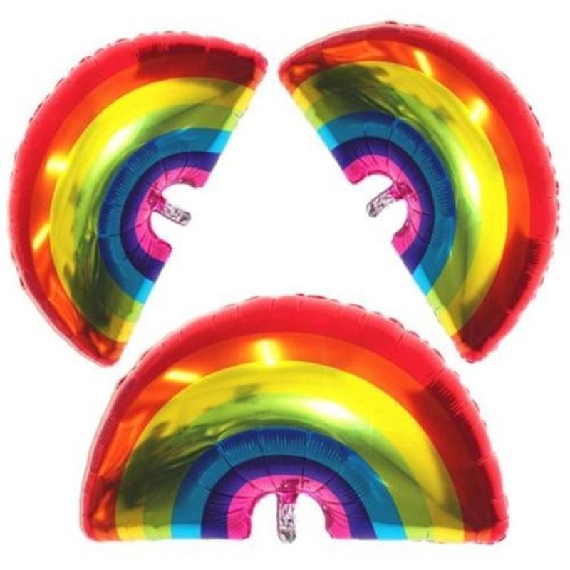 Rainbow balloon rainbow unicorn helium foil balloons baby shower kids birthday party home decor Wholesale