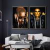 Beautiful Black and Gold Woman Canvas Painting Fashion African Art Poster Cuadros Print Wall Art For Living Room Home Decoration