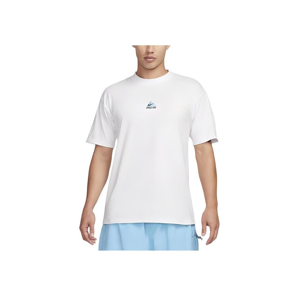 Nike ACG Collection Solid Color Round Neck Casual Loose Short-Sleeve T-Shirt Men Tops Summit-White DQ1816-124