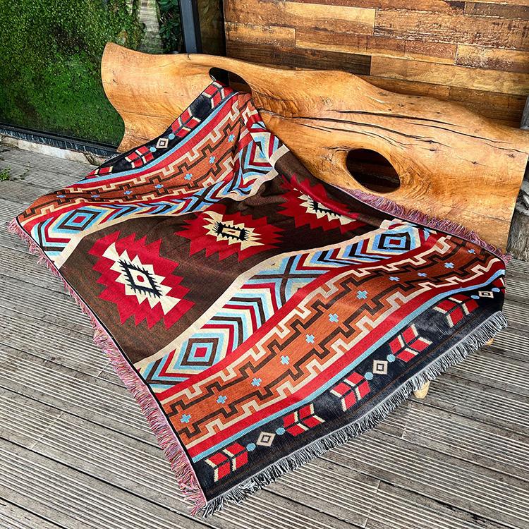 Boho Throw Blanket Hippie Living Room Decor Wall Tapestry Outdoor Picnic Camping Rug Mattress Beach Towel