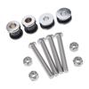 Universal Motorcycle Backrest Bolts Mounting Hardware Rustproof No Tool Required For XL883 XL1200 Corrosion Proof Design