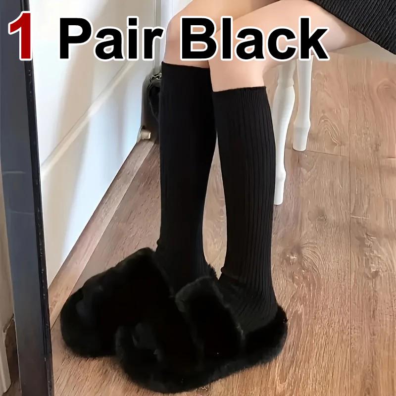 

1/3 пары женских чулок однотонных цветов, модные простые в стиле JK, мягкие удобные, влагоотводящие, дышащие, повседневные носки One Size