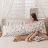 Skin-friendly Flower Couple Pillowcase Extended Long Pillow Case Household Pillowslip  Bedroom