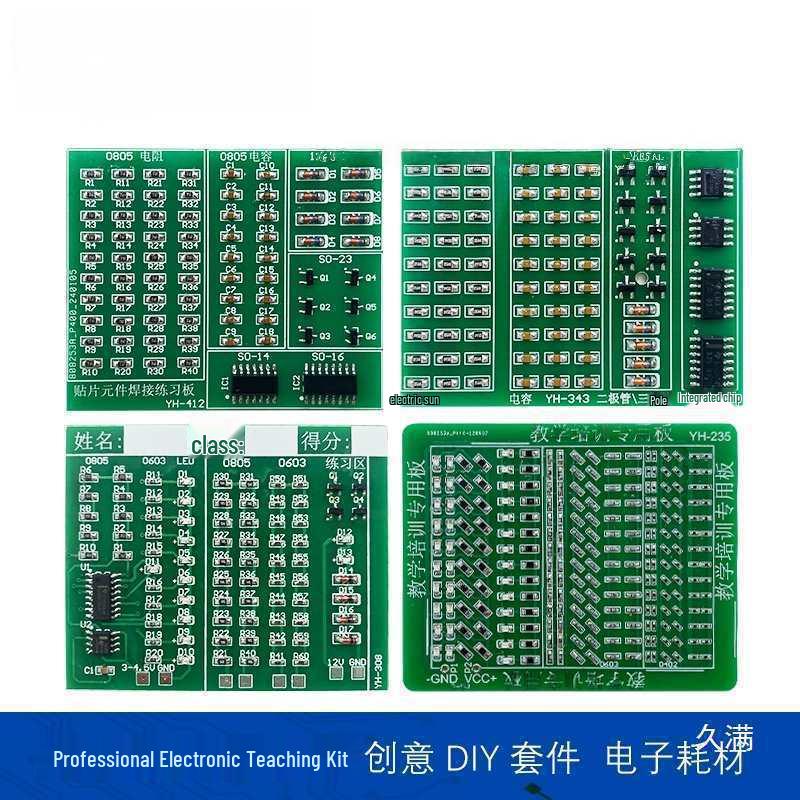 SMD Component Soldering Practice Board Kit – DIY Electronic Training for Electricians