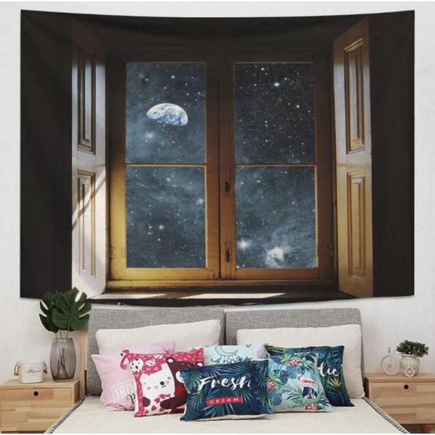 Ins style healing wall tapestry waterproof durable bedroom dormitory wall tapestry live broadcast background tapestry
