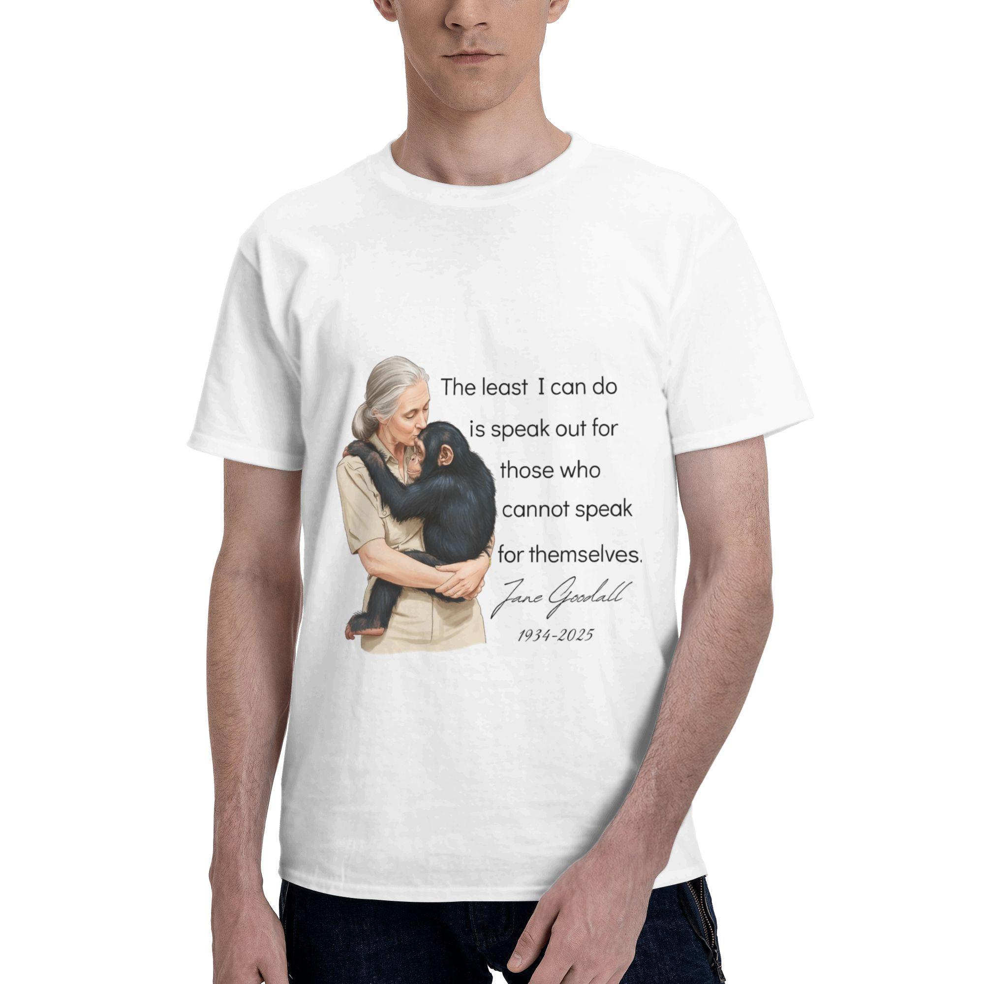 

Awesome Janes Goodalls T-Shirt Men Women Crewneck Pure Cotton T Shirts Short Sleeve Tees Gift Idea Clothes S