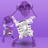 Dancing Skeleton Mold 3D Swinging Wind Up Skeleton Desktop Spring Clockwork  for Desk Decoration and Stress Relief
