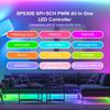 SP530E All In One LED Controller WM-RC1 Single channel remote control 5CH PWM SPI Pixels For LED Strip WS2812B RGB RGBW