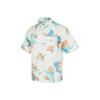 Polohemd mit kurzem Ärmel für Herren, all-over mit Blumenmuster bedruckt und mit Markenlogo bestickt