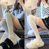 Autumn And Winter Warm Knee Socks Pure Cotton Socks Women'S Thick Socks Japanese Stockings Winter High Tube Non-Slip Solid Color Stockings