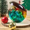 3D Apfel Kerzenglas Silikonform DIY mit Deckel Aufbewahrungsbox Gussformen Gips Beton Harz Blumentopf Herstellung Weihnachts-Bastelarbeiten