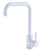 Oatmeal White Kitchen Swivel Faucet Stainless Steel Vegetable-Washing Basin Modern Minimalist Countertop Sink Hot-Cold Tap Large