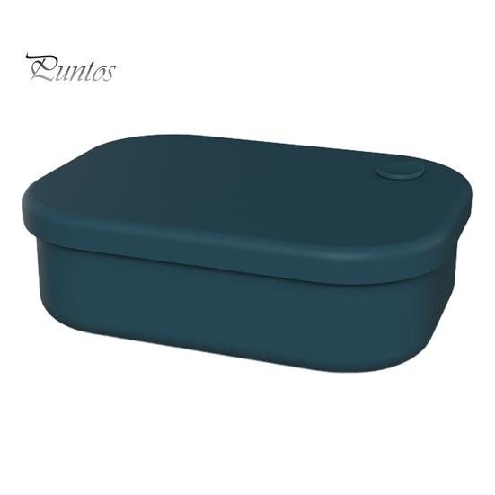 

Силиконовый ланч-бокс с несколькими отделениями, герметичный контейнер для хранения продуктов, не содержащий бисфенола-А, микроволновая печь, духовка, морозильник, безопасный ящик для бенто для работы, путешествий, пикника темно-синий