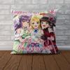 L-Love Live School Idol Pillow Case For Car Sofa Decorative Home Double-sided Print Plush Square Throw Pillow Cushion Cover