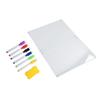 Magnetic Acrylic Calendar Reusable Clear Dry Erase Fridge Board with 6 Markers 1 Board Eraser for Mo