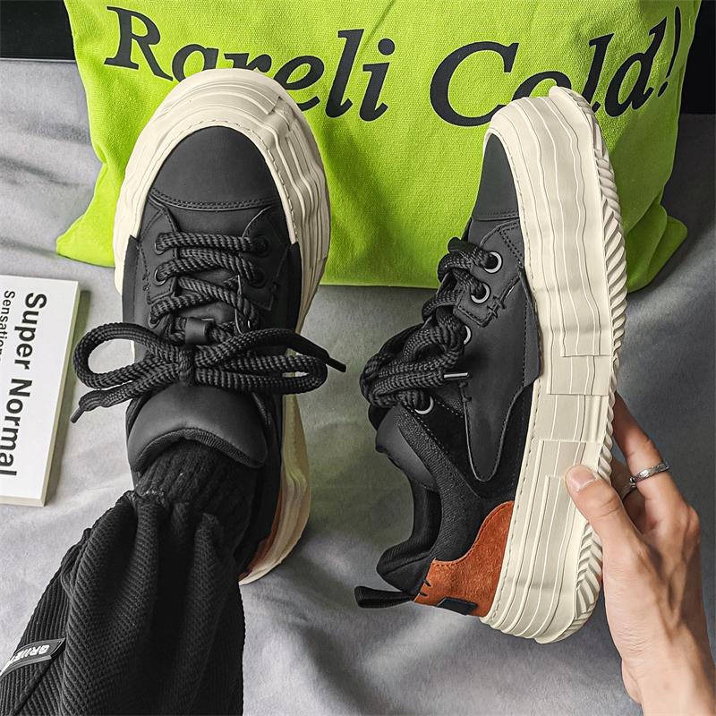 High Quality Hot Sale Men Casual Shoes Chunky Sneakers Anti-slip Skateboard Shoes Spring Autumn Platform Sneakers Designer Shoes