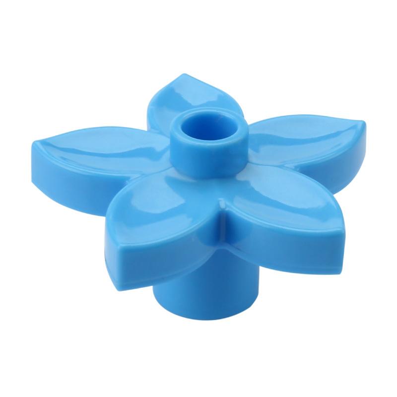 4pcs Big Building Block Forest Plant Series Flower Grass Tree Outdoor Adornment Street Accessories Compatible Scenes Toy For Kid