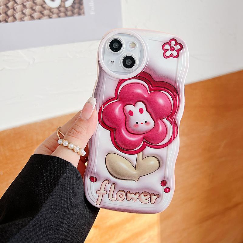 Kwiatowy miękki futerał na telefon do Samsung A54 A53 A52 A33 S23 Ultra iPhone 15 Realme C55 C53 C35 Reno 10 8T Redmi Note 12 Pro Note 11 Vivo Y27 Zderzak