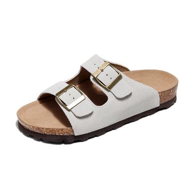 Women's Sandals Footwear Platform 2 Strap Cow Leather Slider Shoes For Women Sandals Trending Unisex Design Slippers