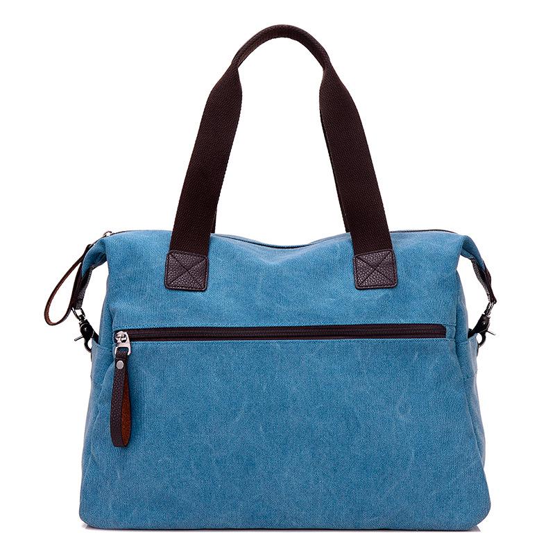 2025 Retro Korean Style Women's Canvas Handbag, Casual Large Crossbody & Shoulder Bag