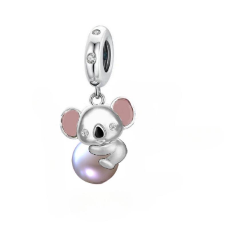 Charm Fit Originální náramky Měď Roztomilé zvířátko Sova Kočky Mořská želva Korálky Dámský přívěsek Korálky Výroba šperků