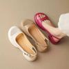 Women's Round Head Sandals Thick Bottom Summer Outside Wear Versatile Leaky Toe Fish Mouth Shoes
