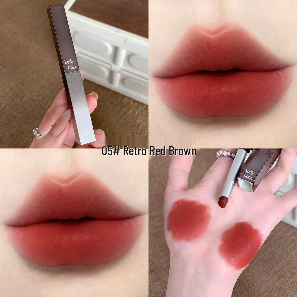 KodyboLL Flashy Matte Silky Lipstick for Yellow Skin - Moisturizing, Brightening, Perfect for Bare Face
