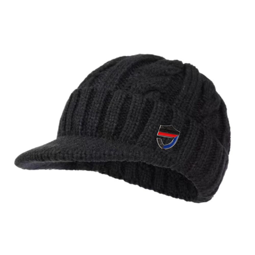 Winter Warm Beanie Sport Hat,Leisure Construction Elasticity Knitted Head Cap with Thermal Lining for Men Middle Aged Elderly