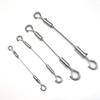 Outdoor Adjustable Steel Wire Hanging Rope with Safety Hooks
