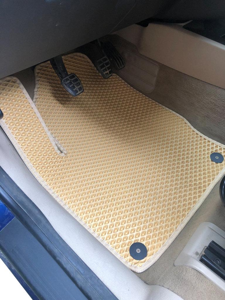 Коврики EVA (3 ряда, бежевые) для Seat Alhambra 1996-2010 гг