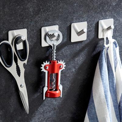 1 pz ganci adesivi resistenti in acciaio inossidabile porta vestiti cappotto cappello gancio cucina bagno asciugamano ganci