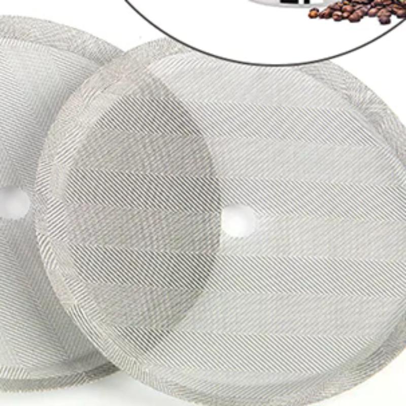 3 Adet Yeniden Kullanılabilir Paslanmaz Çelik Fransız Basın Kahve Makinesi Çıkarılabilir Örgü Filtre