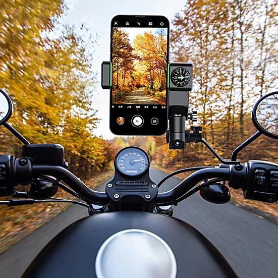 Bicycle Motorcycle Phone Holder Adjustable Anti Slip Silicone Rotatable Waterproof Universal Phone Stand