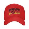 GerUnisexy  Soccer Vintage Baseball Cap  Outdoor Sport High Quality Trucker Hat Unisex Adult Fitted Retro Print Snapback Cap