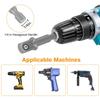 1/2" Impact Drills/Ratchet Lug Wrench Save Labor Car Jack Wrench Ratchet Tool for Scissors Jack with Electric Drill Drive Impact