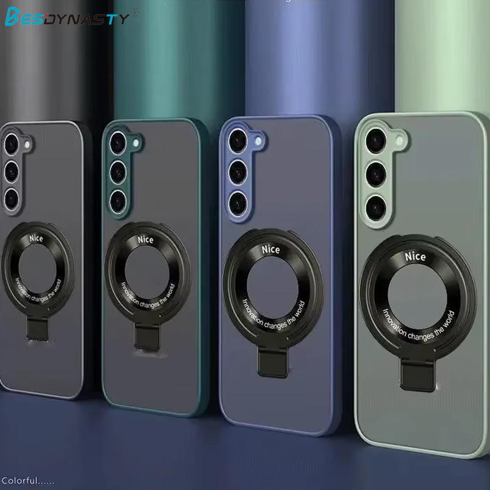 Matte Case For Samsung Galaxy S26 S24 FE S25 Ultra S23 FE S22 S21 Plus A53 A55 A54 Magnetic Wireless Charge Magsafe Cover