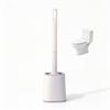 WIKHOSTAR Toilet Bowl Brush and Holder Bathroom Accessories Wall-mounted Toilet Scrubber Bpa-free Silicone Bristles Deep Cleaning Tools