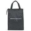 DEAN & DELUCA Women's Cooler Bag, Medium, Insulated, Lightweight, Large Capacity (Black)