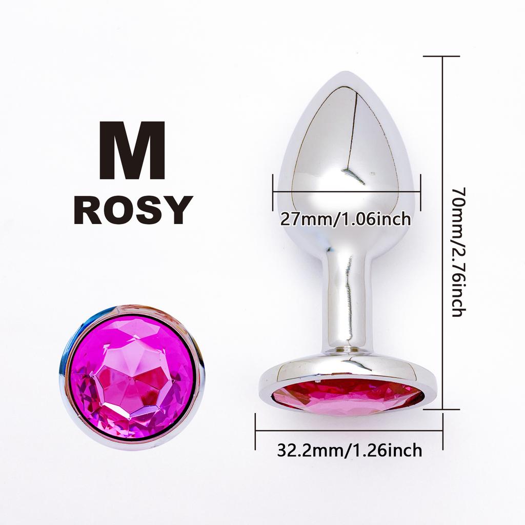 Metal Anal Plug for Women Men Couples Butt Plug Butt Toy Dildo Adult Game Masturbator Anal Diamond Sex Toy for Adult Products