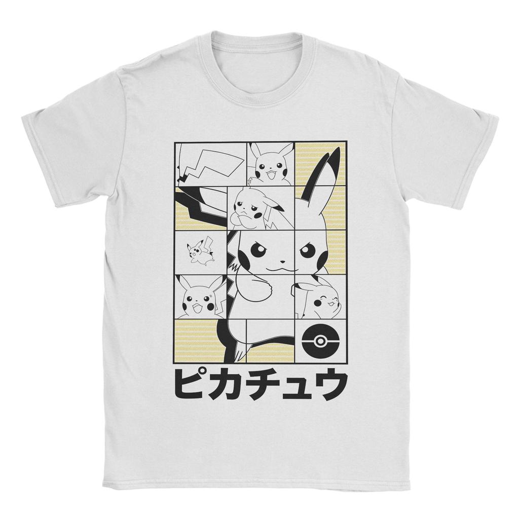 Unisex Tshirts Pikachu Puzzle Box Funny 100 Cotton Tees Short Sleeve T Shirt Round Neck Tops Summer