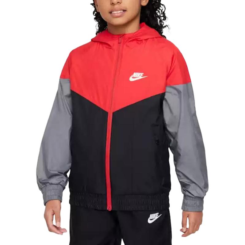 

Nike Jacket Hooded Zipper Comfortable Long Sleeve Men Jackets Red Black HJ2534-657 M