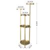 White/Black/Gold 5 Layer Outdoor Indoor Balcony Ladder Pot Plant Rack Flower Pot Plant Stand Plant Garden Rack Steel Shelf