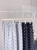 Petite High Waist Wide Leg Bow Print Pants - Spring/Autumn