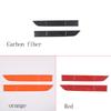 ABS Red Front Lower Grille Moulding Cover Racing Grill Middle Mesh Trim Strip Frame For Honda Pilot 2015- Car Accessories