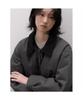 8Seconds Padded Lined Color-Blocked Collar Short Jumper Gray