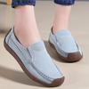 Damen Kuhveloursleder Freizeitschuhe Damen Slipper Damen Büro Flache Mokassins Fahrschuhe Mutter Krankenschwester Flache Schuhe Zapatos De Mujer