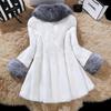 New Autumn and Winter Imitation Mink Coat Long Imitation Fox Fur Collar Coat Fur Coat